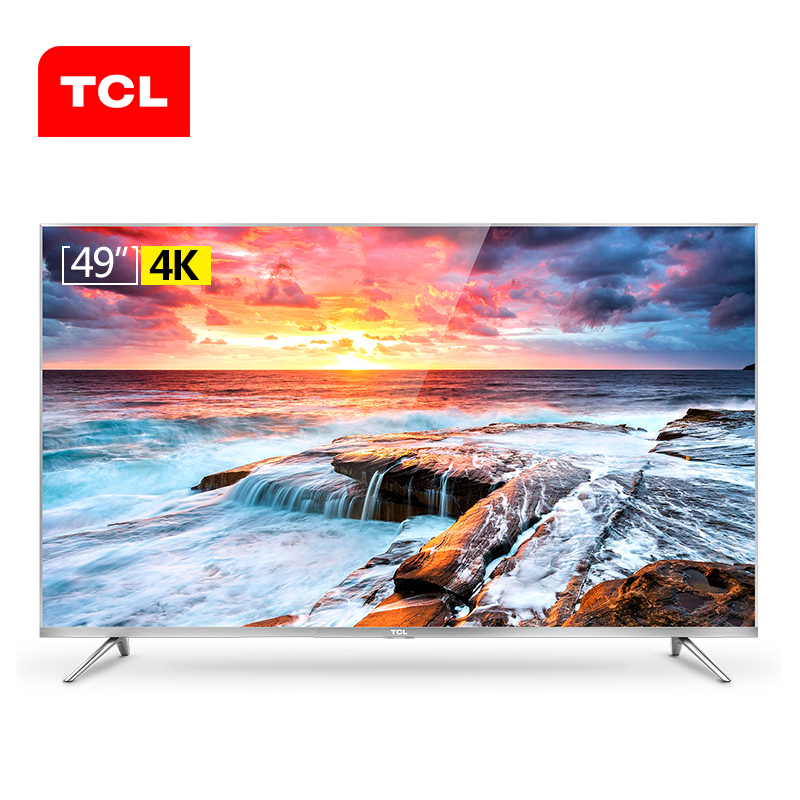 TCL 49A660U 49英寸4K金属纤薄高清智能LED液晶网络平板电视