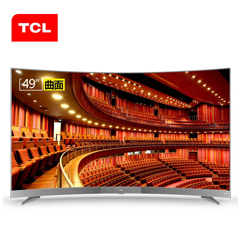 TCL 49A950C 49英寸曲面4K超高清智能网络LED液晶曲屏电视机