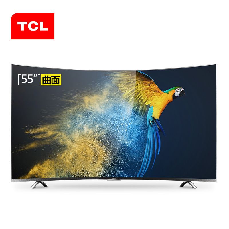 TCL D55A930C 55英寸4K曲面HDR超薄 64位30核智能液晶电视机