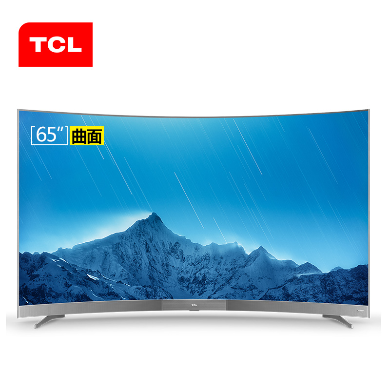 TCL 65A880C 65英寸超薄4K曲面窄边曲屏智能LED液晶电视